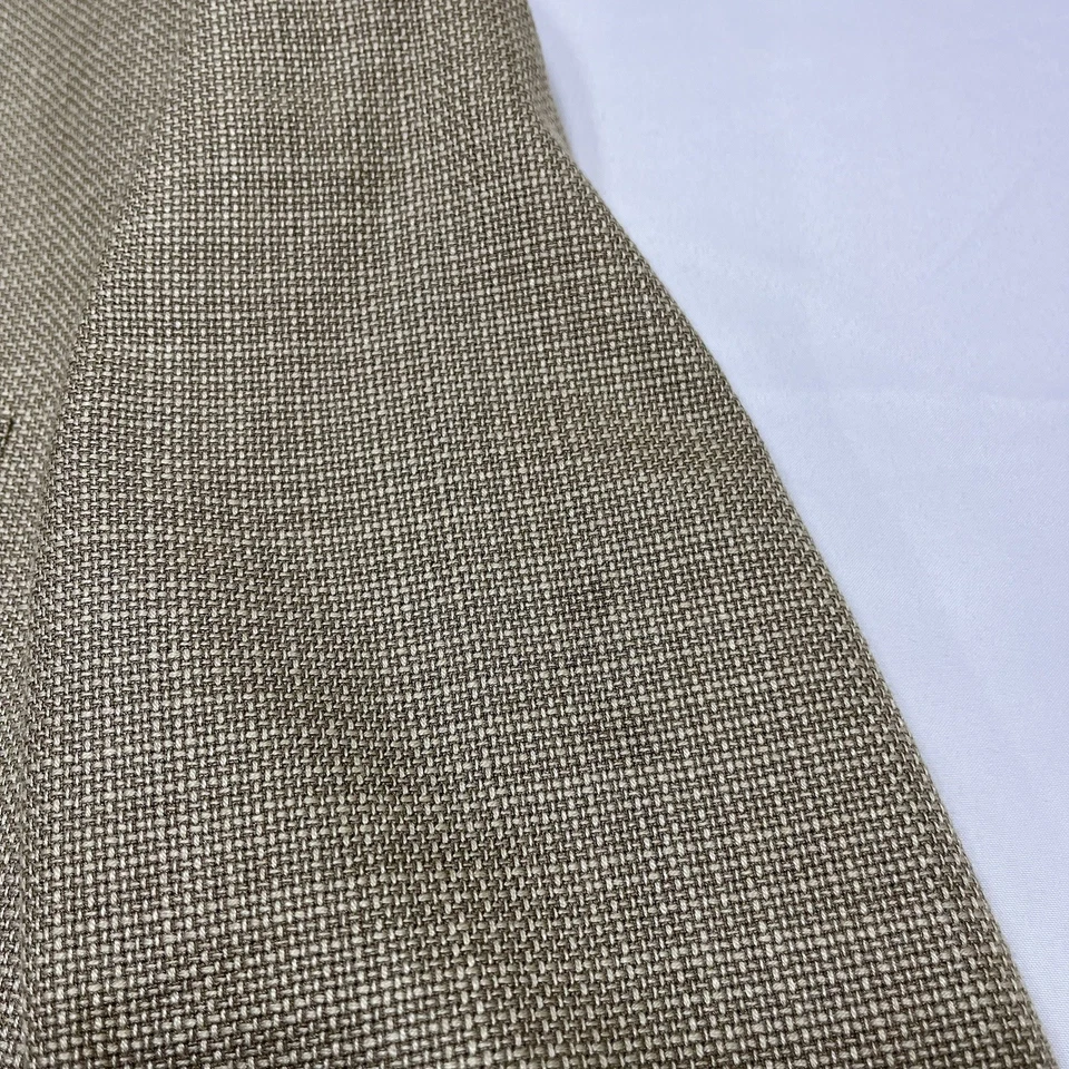 Chaqueta Abrigo Deportivo Chaps Ralph Lauren Para Hombres Blazer 42S Beige Seda - Mancha Foto 4 de 4