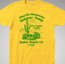 Charles Manson Camp T-Shirt spahn ranch charlie Serial Killer Family Sharon Tate