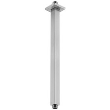 16 Inch Square Ceiling Mounted Shower Arm and Flange for Rain Shower Head, Brush