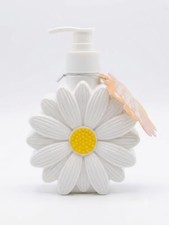 Daisy Flower Shaped Soap Dispenser with Pump, White