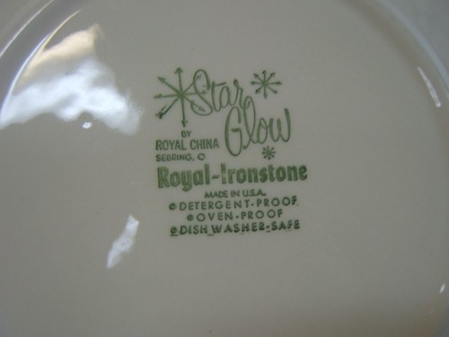 Mid - Century Star Glow by Royal China Dinner Plate - Picture 5 of 5