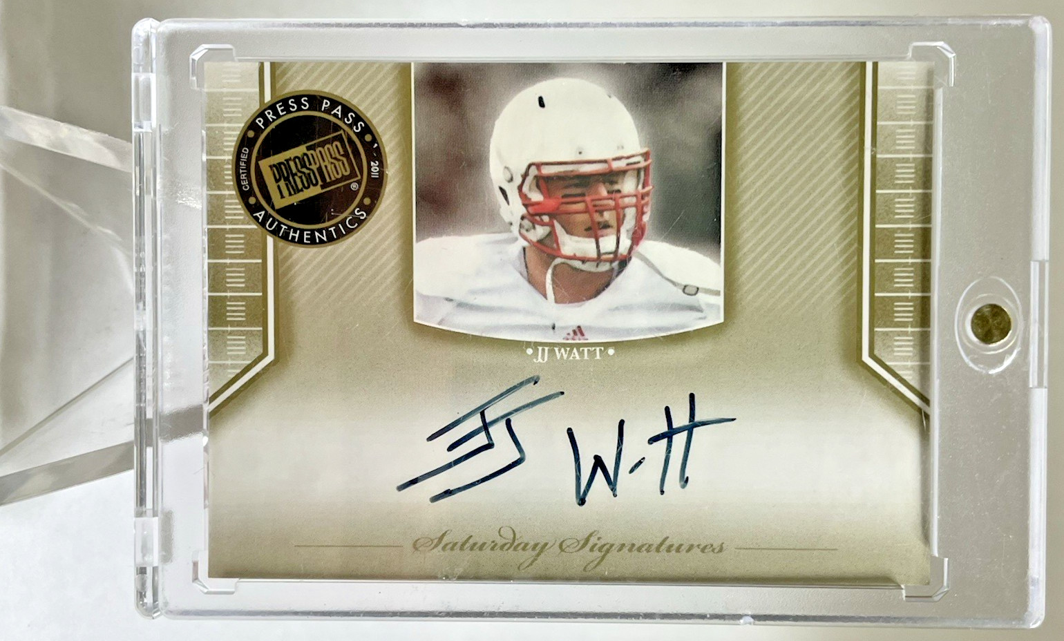 JJ Watt Press Pass Legends Saturday Signatures #SSJW Base