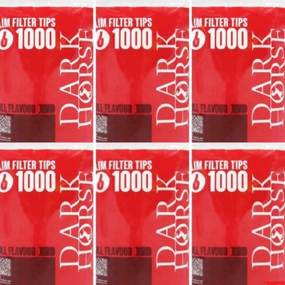 6000 Filter Dark Horse Slim Wrapped   6 x 15 mm   6 x 1000 Filter