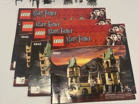 Lego Harry Potter - Hogwarts 4842 + 4867 w/ Instructions & Minifigures