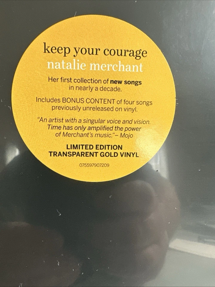 Natalie Merchant   KEEP YOUR COURAGE  Transparent Gold Vinyl NEW SEALED 2LPs - Изображение 2 из 4