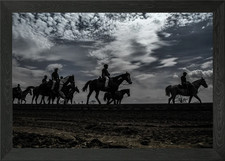 Riders on the Range Framed Wall Art Poster Canvas Print Picture