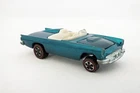 Vtg 1968 Hot Wheels Classic 57 Bird T Bird Green Aqua White Int Redline Original