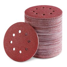 50 Pcs 5-Inch 8-Hole Hook & Loop Sanding Discs,40-800 Grit,Best Orbital Sander P 0.33 per gallon