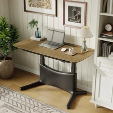 Electric Adjustable Standing Desk – 48 X 28 Inch Sit Stand Desk with Drawer & Ca