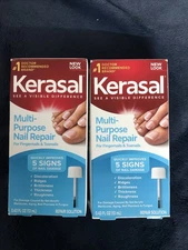 Kerasal Multi-Purpose Nail Repair for Fingernails or Toenails 0.43 oz. 2 Boxes