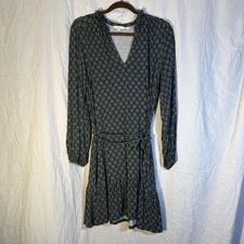 Boden Naomi Smocked Long Sleeve Jersey Dress Dainty Meadow Floral Size 14R