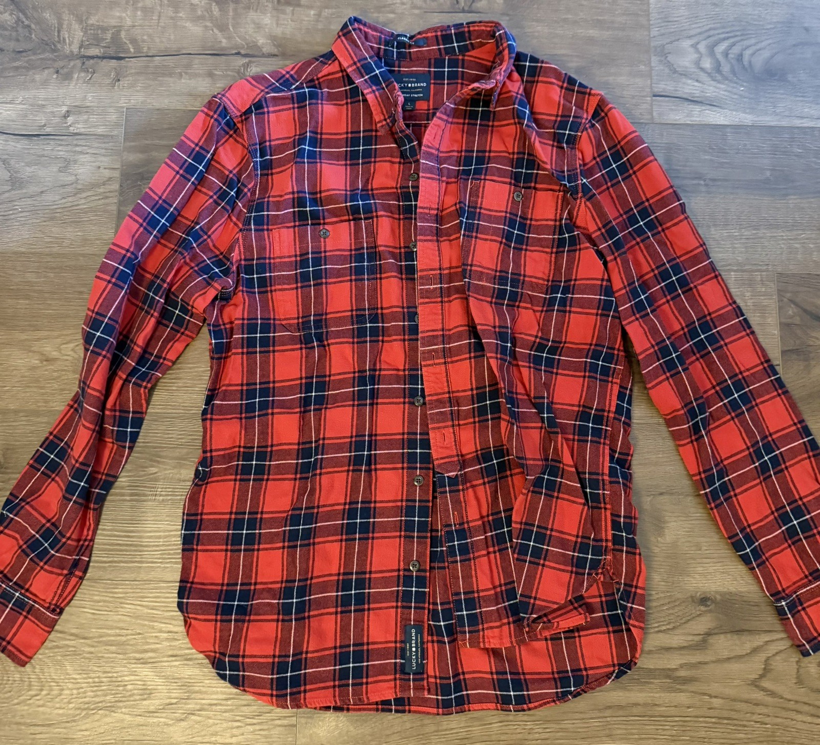 Used - Lucky Brand Men&rsquo;s Flannel Shirt Large L