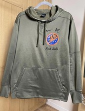 Nike men’s dri fit khaki pullover hooded sweatshirt size M