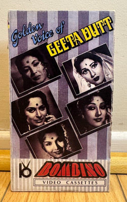 GOLDEN VOICE OF GEETA DUTT VHS Songs from Hindi Films Bollywood Music Bombino
