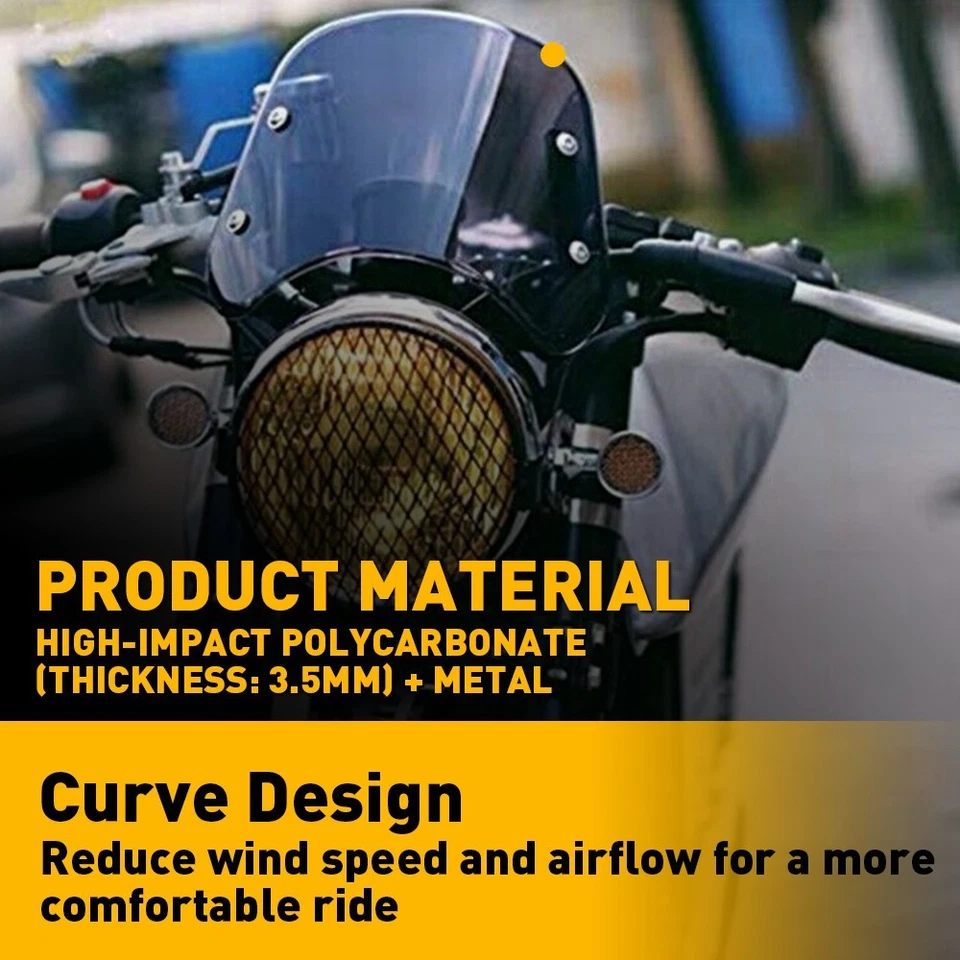 Faro Moto Parabrisas Parabrisas Para 5"-7"" Faro Ahumado B Foto 4 de 4