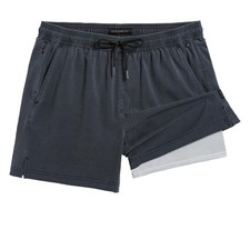 Men's Swim Trunks with Compression Liner 5.5 inch Beach Shorts Quick Dry Bath...