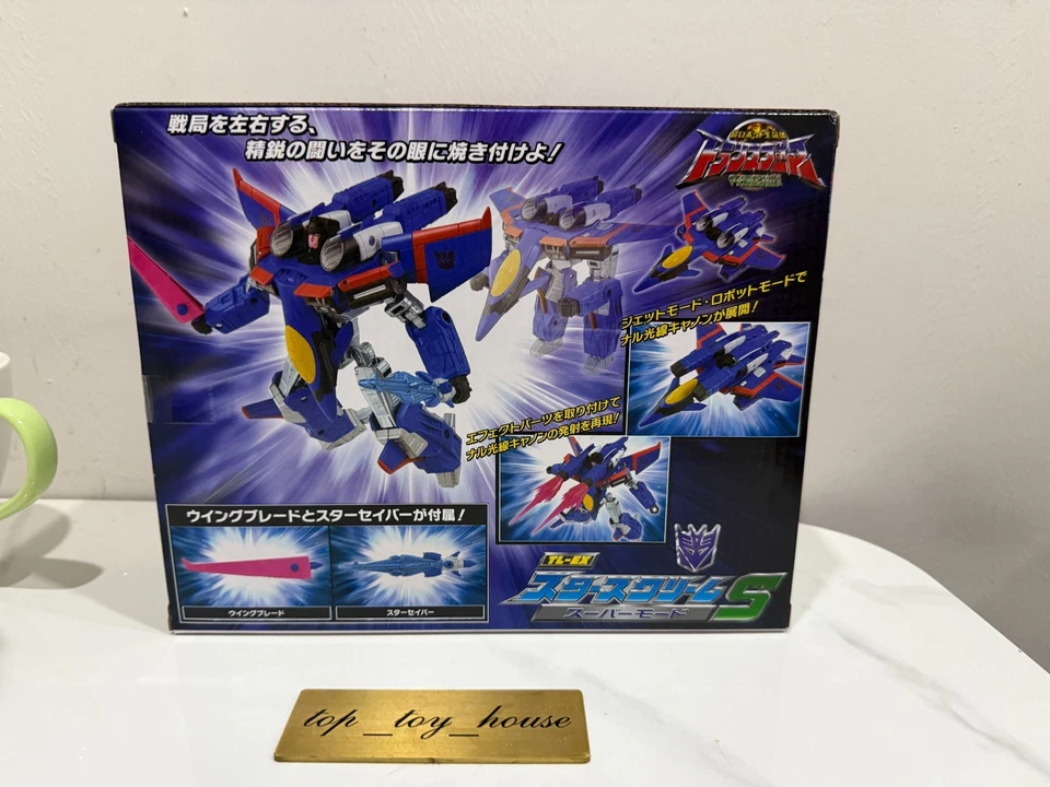 Figura de acción Takara Tomy Transformers TL-EX Starscream Super Mode nueva en mano Foto 2 de 4