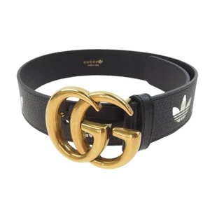 Gucci 406831 U4DAT 1061 ADIDAS GG Marmont ceinture cuir or quincaillerie occasion LIFE 0