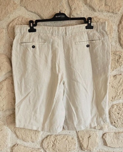 Short beige 100% lin marque Sauvage Poésie (tro) - Imagen 3 de 5