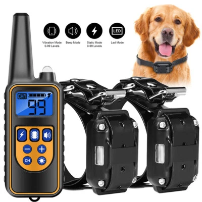 LONENESSL Hund Ausbildung Erziehungshalsband Fernbedienung Training Ton Vibration Schock-