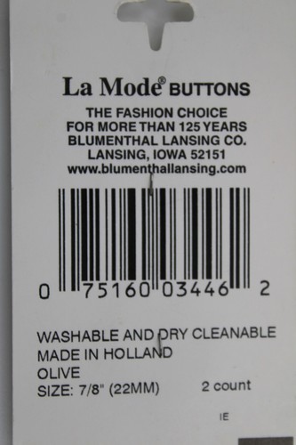 Vintage La Mode Round Shank Buttons on Card DIY Sewing Crafts - Buyer's CHOICE - Picture 139 of 187