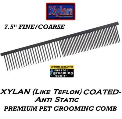 Professional Anti Static Dog Grooming Combs Xylan Coated Wear Resistant Tools