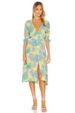 NWT Faithfull the Brand Rafa Midi Dress Lera Floral Print US Sixe 6