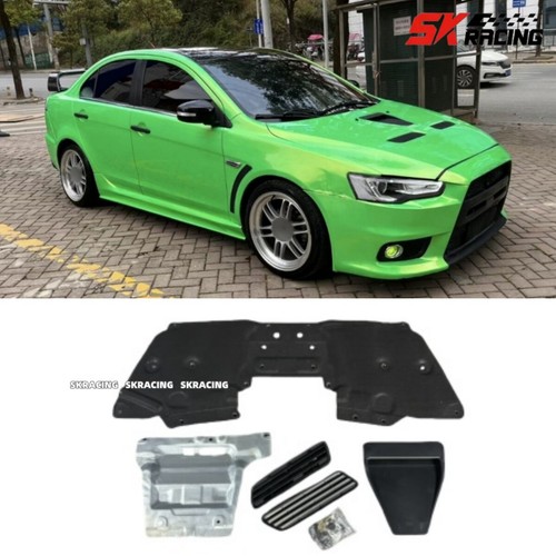 Fits Mitsubishi Evolution X EVO 2008-2015 Bonnet Air Vent Intake Hood Repair Kit - Foto 1 di 18