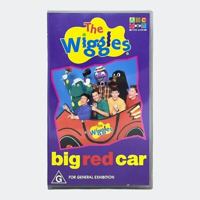 2x The Wiggles VHS Tapes - Big Red Car + Wiggly Safari - ABC for