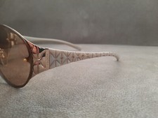 ESCADA ROUND Vintage Sunglasses Model SES508S Color Gold  STONES