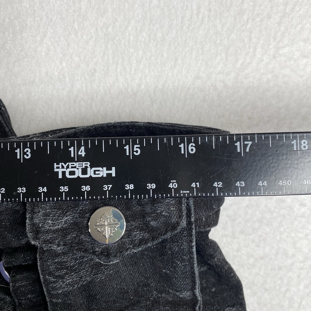 Guapi Size 34 Obsidian Black Distressed Raver Premium Denim | eBay