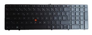 HP EliteBook 8560w Keyboard Swedish QWERTY Tastatur Schwedisch