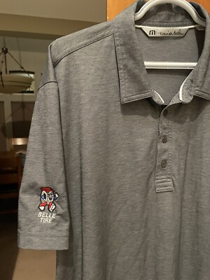 Travis Matthew Gray Golf Shirt Size XL - Logo On Sleeve.