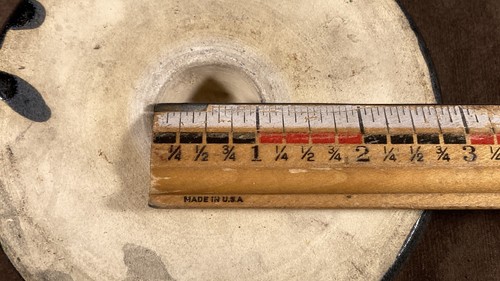 COPERCHIO VINTAGE STONEWARE ANTICO VETRO PRIMITIVO COPERCHIO CERAMICA CROCK SOLO 4 3/4" - Foto 4 di 9