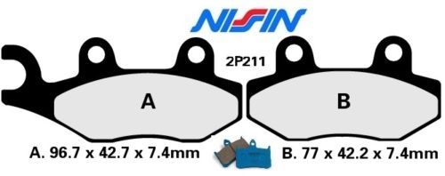 Plaquette de frein arrière Nissin Triumph Daytona 955 i moto route garniture