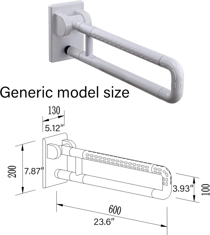 LDS 23.6” Inch Medical Toilet Grab Bar (194) - Image 3 of 4