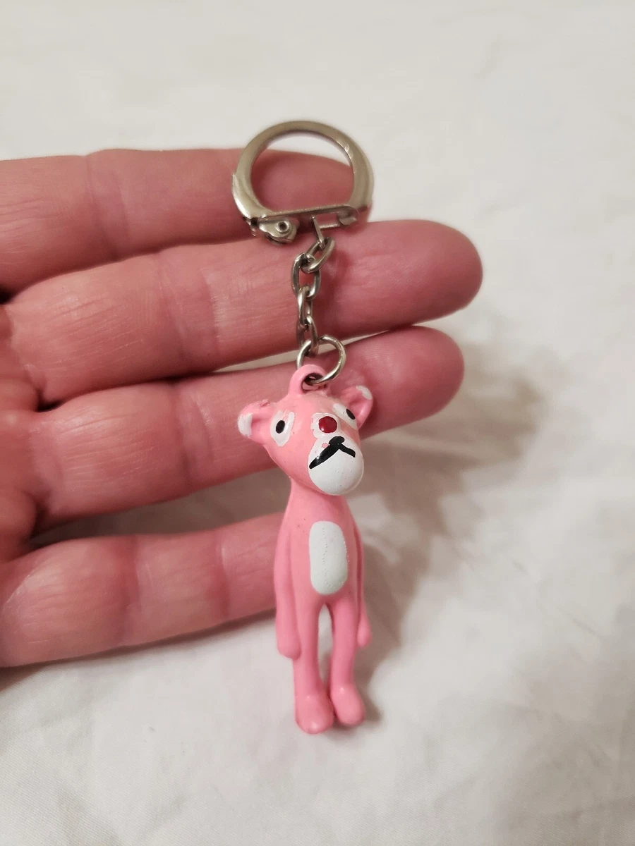 Vintage Pink Panther Rubber Keyring Keychain 70s 80s Very Nice