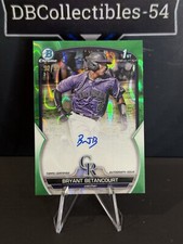 2023 Bowman Chrome Bryant Betancourt 1st Green Lava Auto 92/99 Colorado Rockies 