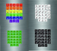 Set of sticker alphabet letter arabic learning language reward children muslim