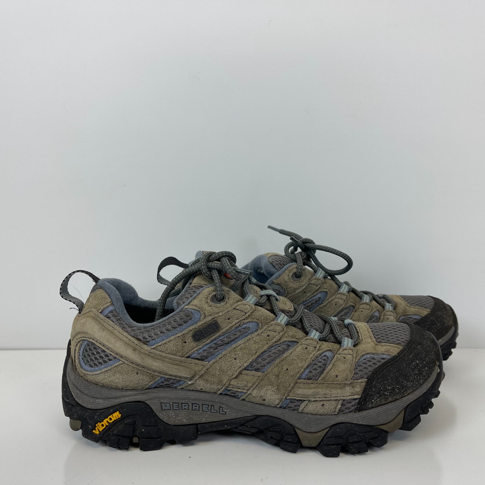Merrell Moab 2 scarpe da trekking donna taglia 8 5 marrone blu impermeabile scamosciato