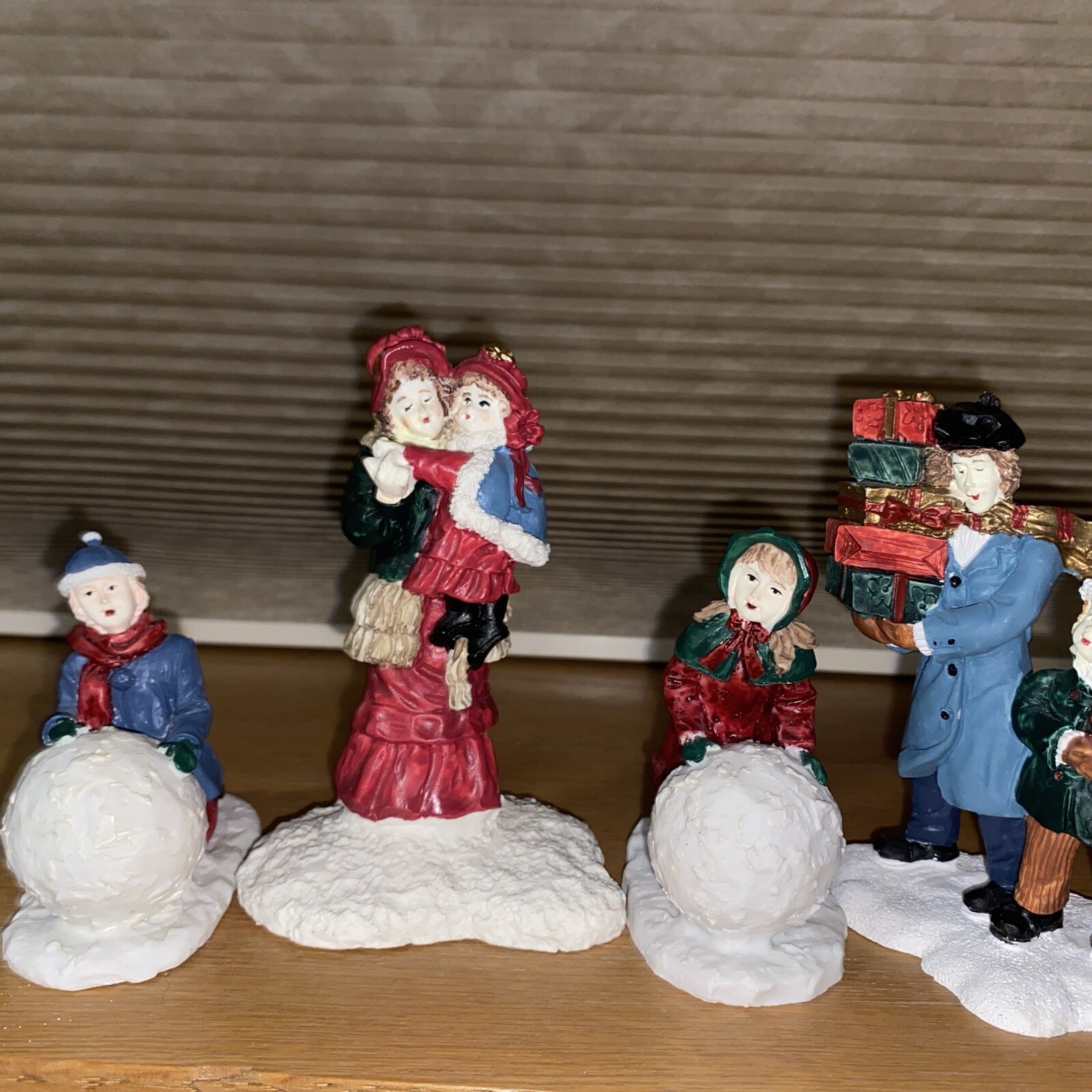 Mervyn’s Victorian Christmas Village Figurines Set of 9 1991’s vintage