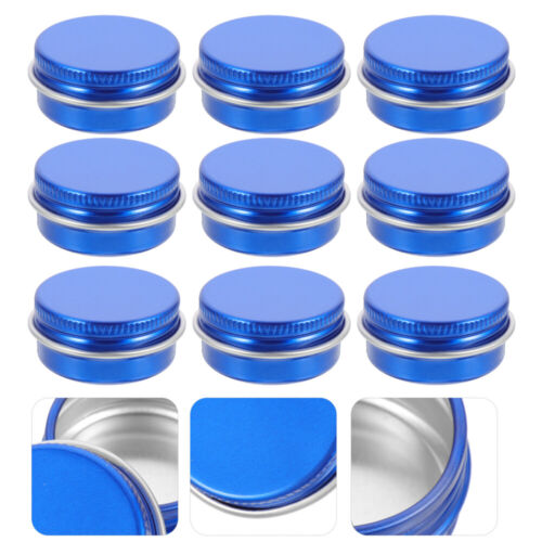 10Pcs multi-function screw tins Jar Small Tins Jars Making Lip Balm Tins for - Picture 1 of 6
