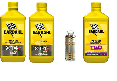 Inspektion Moto Guzzi V65 NTX 650 Bardahl XTS XT4S C60 10W60 Filter GETRIEBEÖL 
