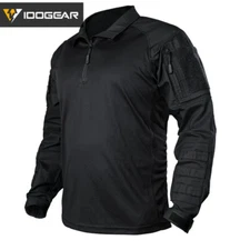 IDOGEAR UFS Tactical Shirt Combat Military w/ Elbow Pads Paintball Airsoft Camo