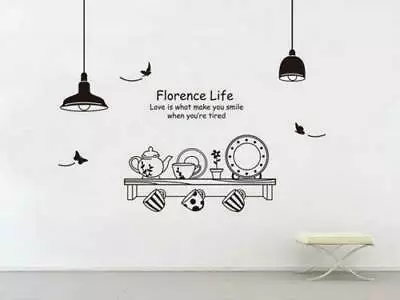 new florence life lamps home decor removable wall stickers decal