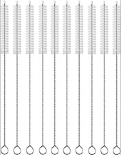 10 Drinking Straw Cleaning Brush Set 10" Extra Long Water Bottle Pipe Cleaners