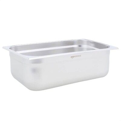 EDELSTAHL GASTRONORM PFANNE VOLLE GRÖSSE 150mm TIEF BEHÄLTER WASSERBAD DAMPFGARER