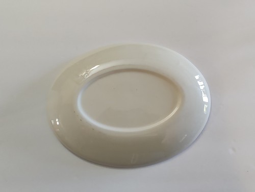 Vintage Mid Century Modern Oval Serving Platter Pink Yellow Blue Flowers Beehive - Picture 4 of 5