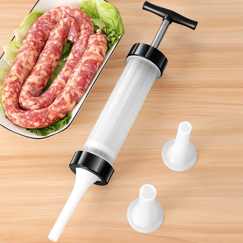 Sausage Stuffer - Homemade Manual Sausage Maker, Fast Meat Filling Machine, Food - Picture 5 of 12