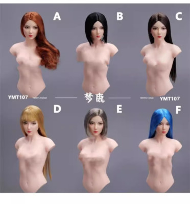YMTOYS YMT107 1/6 Movable Eyes Beauty Girl Pale Head Sculpt Fit 12''UD LD Figure